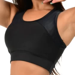 Top Cropped Feminino Nadador Poliéster Dryfit Academia