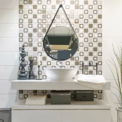 Espelho Redondo 60cm com Alça de Couro Versatilidade e Estilo para Ambientes Modernos