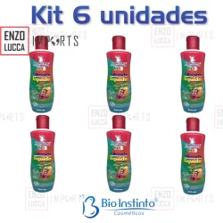 kit 6 unid Sabonete liquido infantil 0-12 anos 250ml Bio Instinto