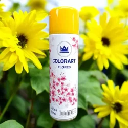 Tinta Spray Para Flores Amarelo Plantas Natural Artificial Colorart 300ml