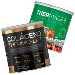 Colágeno Verisol C/ Cafeína Thermo Lift 200g + Chá Verde Thermagre Nutrilibrium