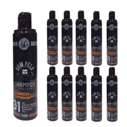Kit 10 Shampoos Escurecedores Dom Pelo 250ml - Reduz Fios Brancos - Pronta Entrega, Envio Imediato