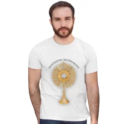 Camisa Santíssimo Sacramento Eucaristia Ostensório Religiosa Igreja