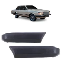 Par Ponteira Parachoque Dianteiro Del Rey 1981 1982 1983 1984 Preto Liso