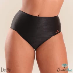 Calcinha Biquini Tanga Banho de Mar Plus Size Liso Modelador Alta Compressao Zero Barriga