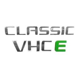 ￼Kit 2 Peças Emblema Letreiro Classic mais VHC E 2008 Acima Peça Cromada Fita 3m