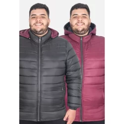 Jaqueta Masculina Plus Size Dupla Face