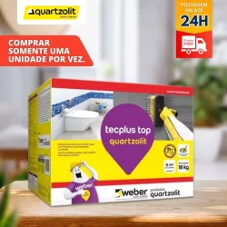 Impermeabilizante Tecplus Top Quartzolit 18kg Massa Polímérica Cozinha e Banheiros