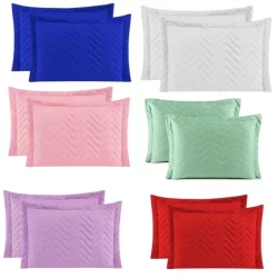 Kit 2 Capa Porta Travesseiro Fronha Matelasse Varias Cores - MADAN