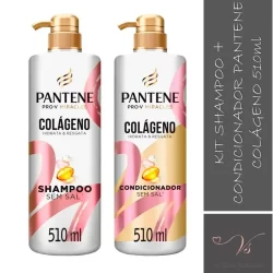 Kit Shampoo e Condicionador Pantene Colágeno 510ml