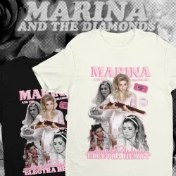 CAMISETA MARINA AND THE DIAMONDS ELECTRA HEART [100%algodão]