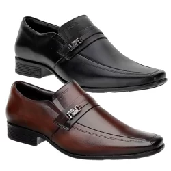 Sapato Social Masculino Em Couro Pelica Solado De PU Air Winner Jota Pe 45022