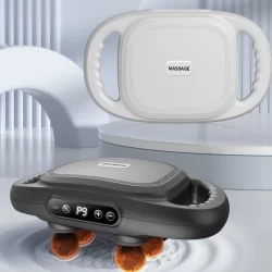 NOVO Massageador com 6 cabeças Pistola de massagem elétrica, massageador de tecidos profundos-J6
