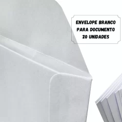 ENVELOPE BRANCO 20 UNID FORONI 80G 229X324MM A4 DOCUMENTOS