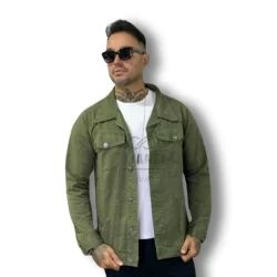 Jaqueta Jeans Masculina Azu Destroyer, Rasgada No Estilo