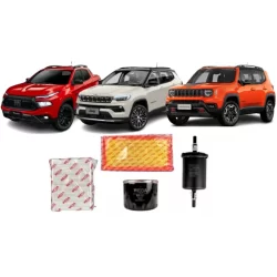 Kit Revisao Filtro Troca Completa Wega Fiat Toro Jeep Compass Renegade 1.3 2021