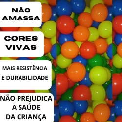 Pacote c/ 100 Bolinhas coloridas para piscina de bolinha kit com 100, 75, 50 e 25 unidades