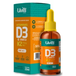 Vitamina D3 2.000ui + K2 24mcg 20ml - Uvits