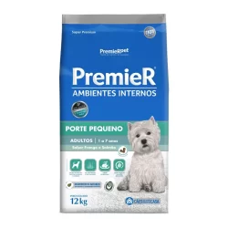 Ração Premier Ambientes Internos Cães Adultos Sabor Frango e Salmão 12Kg