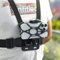 Suporte Cinta Peitoral Com Adaptador Para Celular E Gopro