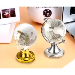 Mini Globo Terrestre Enfeite Decorativo em Vidro