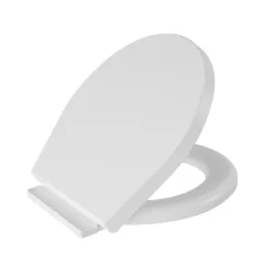 Assento Sanitário Almofadado e Soft Close Click Oval 3 em 1 Marca Astra (Branco BR1)