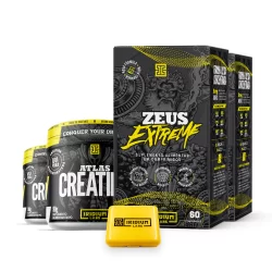 Kit 2x Zeus Extreme + 2x Creatina 90g + porta caps