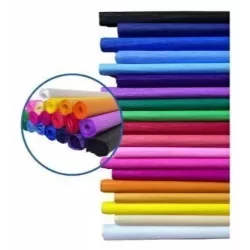 20x PAPEL CREPOM COLORIDO ESCOLHA COR NA VARIACAO 48CMX 2 METROS