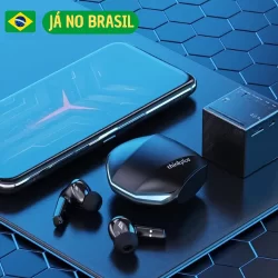 Fone De Ouvido Original Sem Fio Lenovo GM2 PRO Com Bluetooth 5.3 Som Estéreo HD Luzes RGB