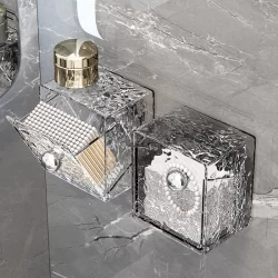 Organizador de maquiagem banheiro Diamante Acrílico Para Parede multiuso 024-157