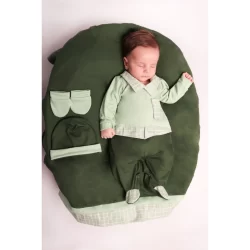 Saída Maternidade Menino Léo 04 Peças Roupas de Bebê