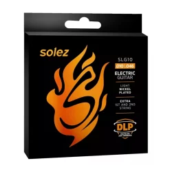 Encordoamento Solez Slg10 Para Guitarra Dlp Calibre 0.010