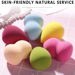 Kit com 6 esponja Esponja Maquiagem Tipo Blender P Base,Corretivo - Esponja Maquiagem Gota