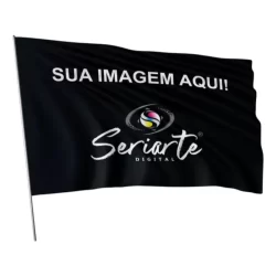 Bandeira personalizada em tecido 100x70 cm (igreja, agrupamento, logo marca, moto clube, etc)