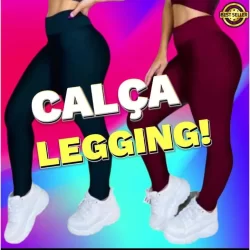 calça legging feminina suplex para academia - cintura alta