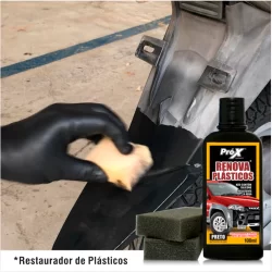 Renovador Plásticos Restaurador de Plásticos que Não sai na água e Não deixa Oleoso Carro Moto Nao atrai poeira