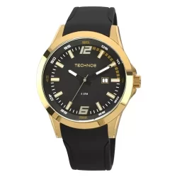Relógio Technos Masculino Racer Dourado Silicone 2115kpu/8p