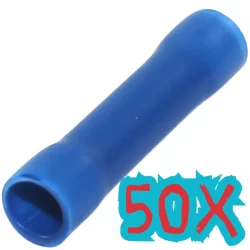 50X Terminal De Emenda 2,5mm Azul Bv2 (50pçs)