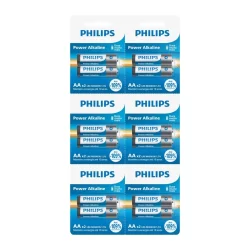 Pilha Alcalina AA Philips Bateria 2A Pequena 12 unidades