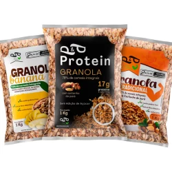 Kit Granola Protein + Banana + Tradicional 1Kg