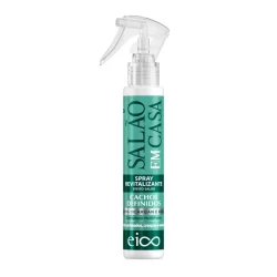 Eico Spray Leave-in Revitalizante Proteção Térmica Filtro UV Salão Em Casa Cachos Definidos Óleo Argan Baobá 120ml