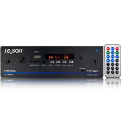 Receiver Amplificador LeSon Pro Home 120w Som Amb 4 Canais Bluetooth Usb Som Ambiente