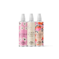 Kit 3 Body Splashes: Girl Blush - Good Woman - Exclusive Rose