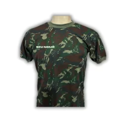 Camisa Camuflada da Aeronáutica (FAB)  Dryfit - Malha Trilobal -Com seu nome