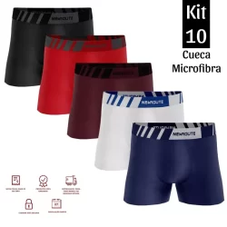 Kit Cuecas Boxer Adulto Masculino Cueca Box Microfibra Revenda Premium