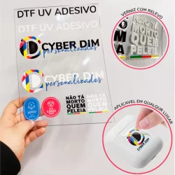 ADESIVO DTF UV PARA MATERIAIS RÍGIDOS