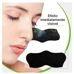 Máscara Adesivo Removedor de Cravos a Base de Carvão de Bambu Limpeza Profunda dos Poros Nose Pore