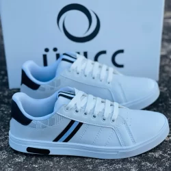 Sapatênis casual branco masculino leve confortavel