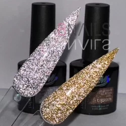Esmalte Gel De Unha Refletivo Zem 10ml Brilho Diamante Ano Novo Nail Designer