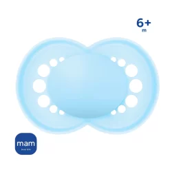 Chupeta MAM Original +6 Meses Bico Silicone Luxo Meninos